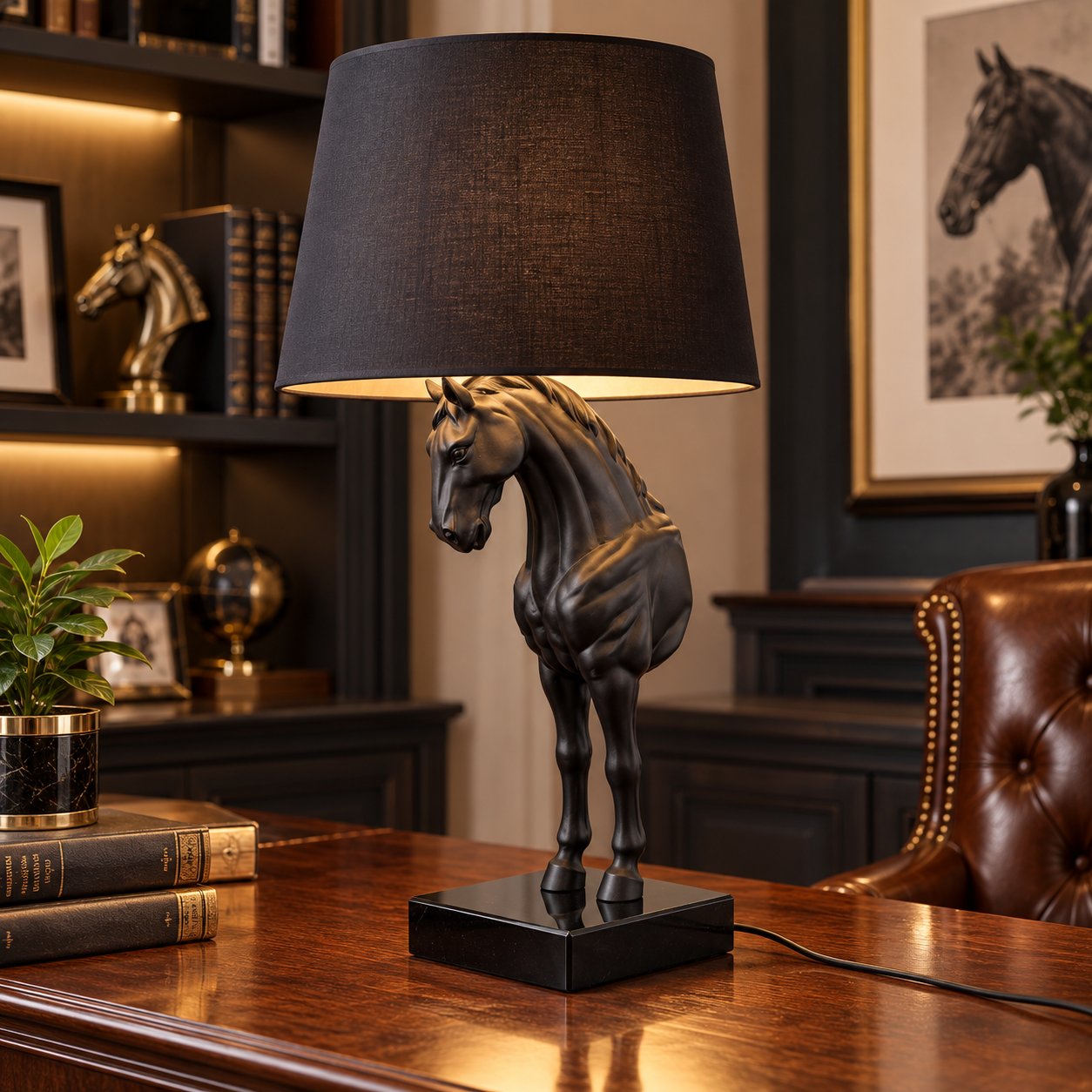 Veioza Horse Black Veioza Horse Black