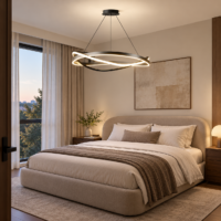 Candelabru LED 110 W Minimalist Melted Negru