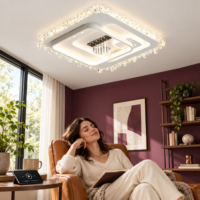 Lustra LED Cinematic Alb, Difuzor (Boxa), Bluetooth 50x 50, LDP911