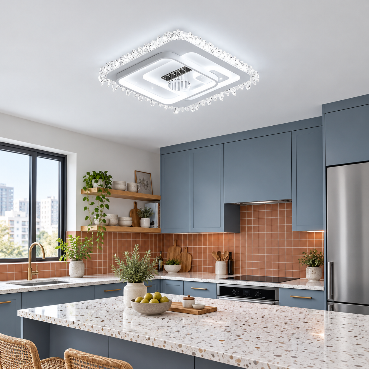 Lustra LED Cinematic Alb, Difuzor (Boxa), Bluetooth 50x 50, LDP911 Lustra LED Cinematic Alb, Difuzor (Boxa), Bluetooth 50x 50, LDP911